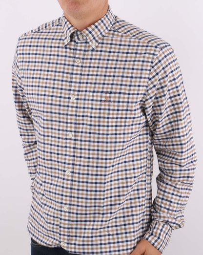 Gant Oxford-Gingham-Hemd Warm Khaki