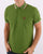 Trojan Tipped Pique Polo Shirt Green