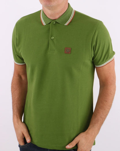 Trojan Tipped Piqué-Poloshirt Grün