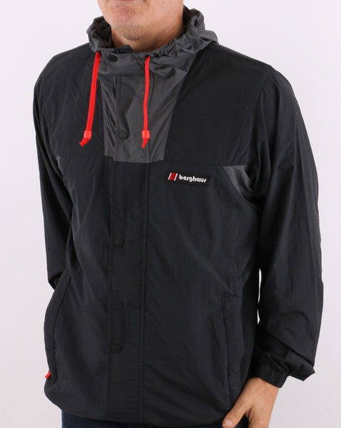 Berghaus Dean St. Windbreaker Jacket Black/Grey