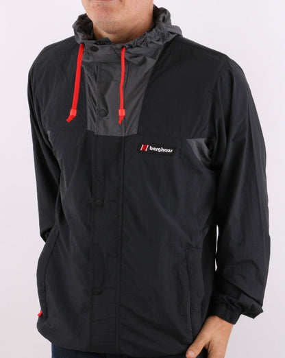 Berghaus Dean St. Windbreaker Jacke Schwarz/Grau