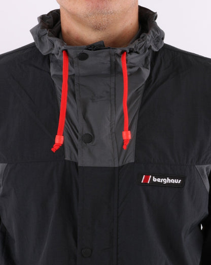 Berghaus Dean St. Windbreaker Jacke Schwarz/Grau