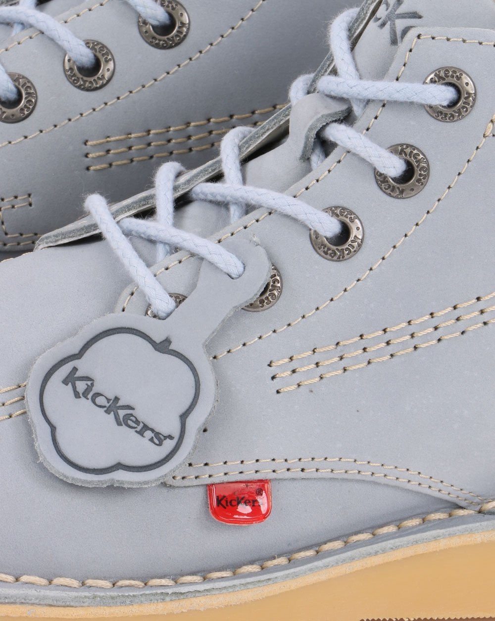 Kickers Kick Hi Lederstiefel Hellblau