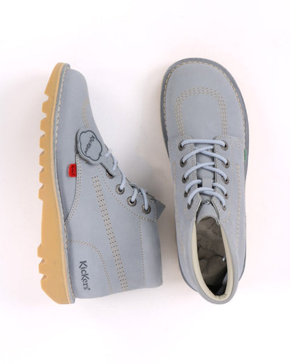 Kickers Kick Hi Lederstiefel Hellblau
