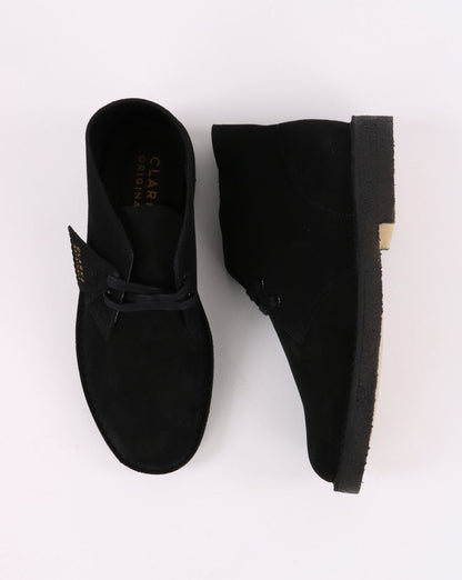 Clarks Originals – Wüstenstiefel aus schwarzem Wildleder