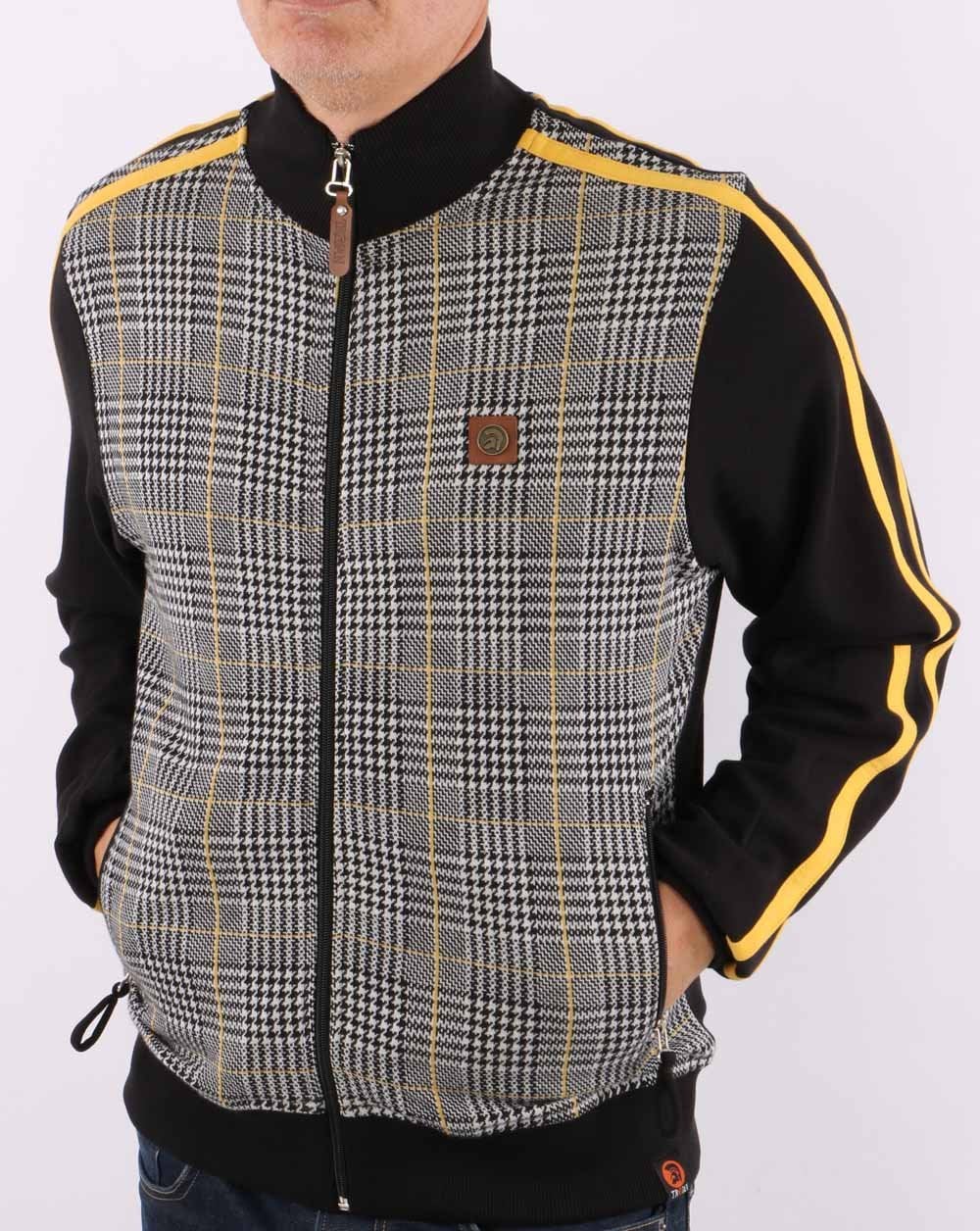 Trojan Check Trainingsjacke Schwarz