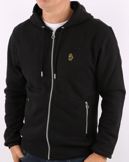Luke Berlin Full Zip Hoody Schwarz