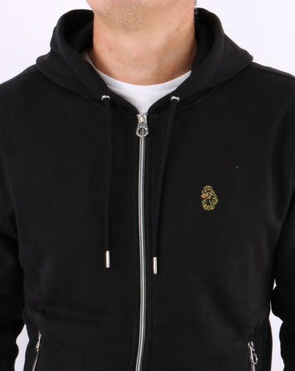 Luke Berlin Full Zip Hoody Schwarz