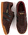 Gola Harrier Suede Trainer Dark Brown/black/deep Red