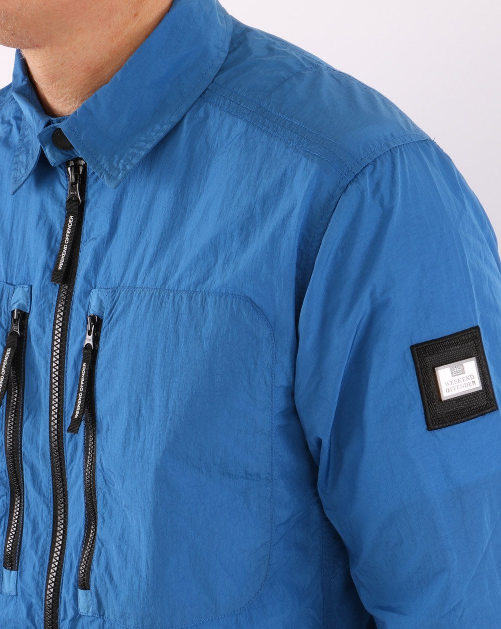 Weekend Offender Nicky Eyes Überhemd Blau