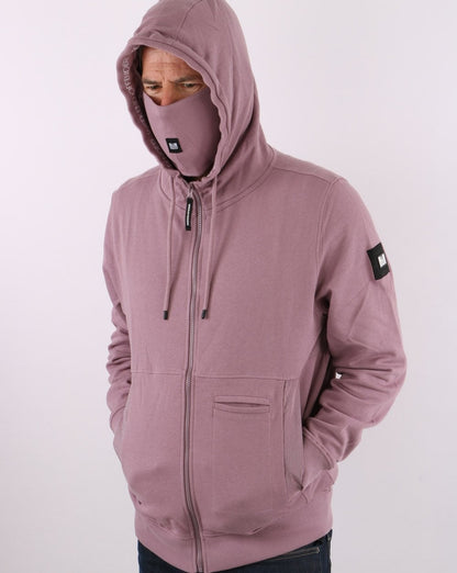 Weekend Offender Kapuzenjacke mit durchgehendem Reißverschluss, Flieder
