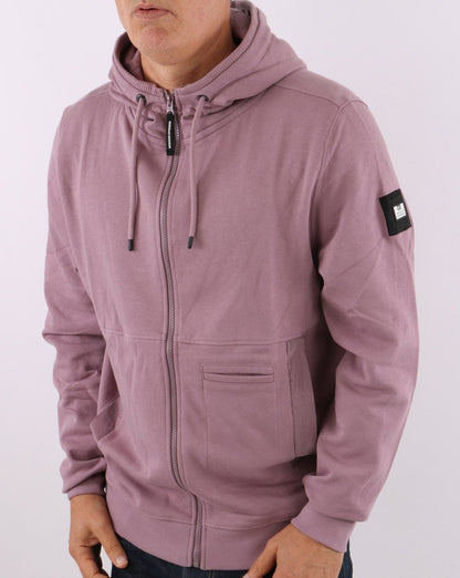 Weekend Offender Kapuzenjacke mit durchgehendem Reißverschluss, Flieder