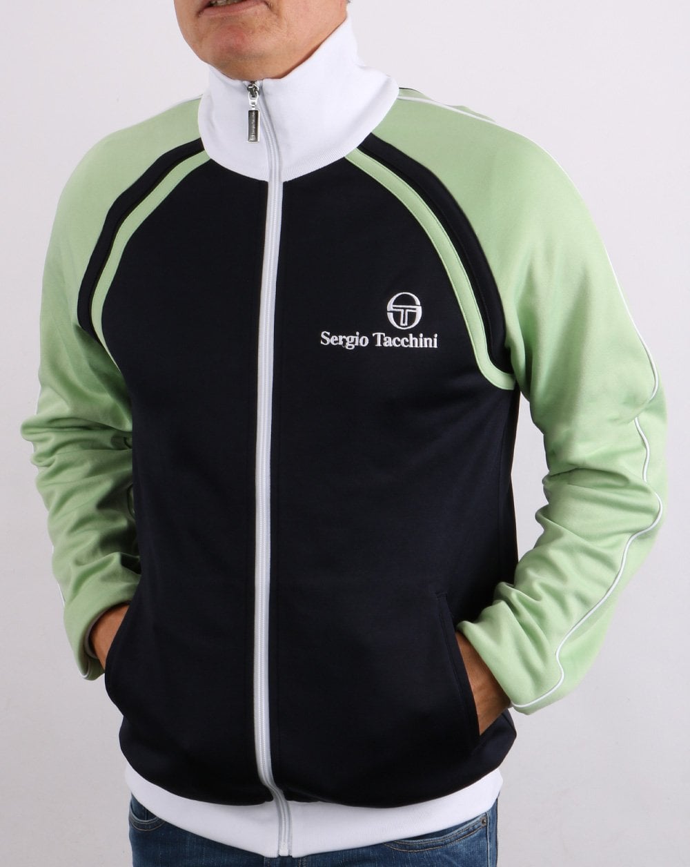 Sergio Tacchini Ghibli Track Top Navy/Light Green