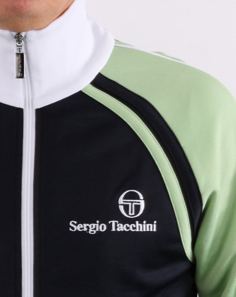 Sergio Tacchini Ghibli Trainingsjacke Marineblau/Hellgrün