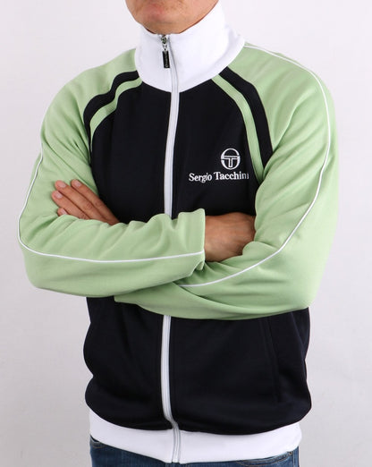Sergio Tacchini Ghibli Trainingsjacke Marineblau/Hellgrün