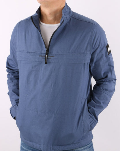 Weekend Offender Modafferi Jacke mit Viertelreißverschluss, Blaupause