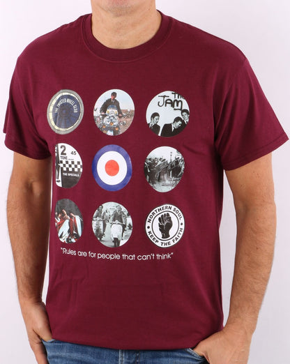 Mod Life T-Shirt Burgunderrot