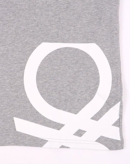 Benetton DNA Logo T-Shirt Grau