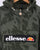 Ellesse Quarter Zip Jacket Dark Green Tie Dye