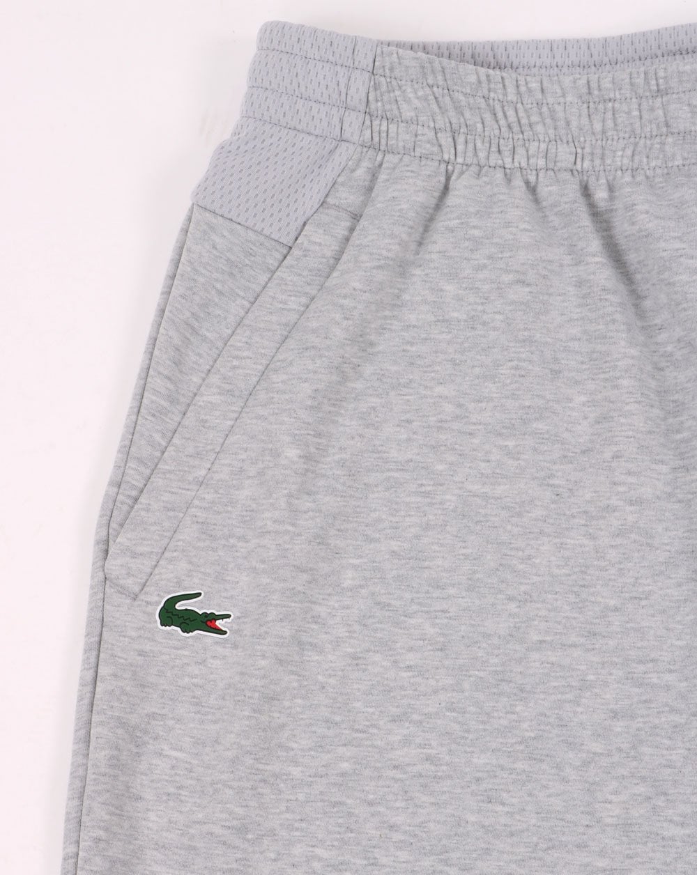 Lacoste Sport Mesh Panel Shorts Silber Chine/Grau