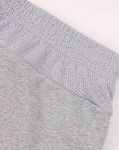 Lacoste Sport Mesh Panel Shorts Silber Chine/Grau