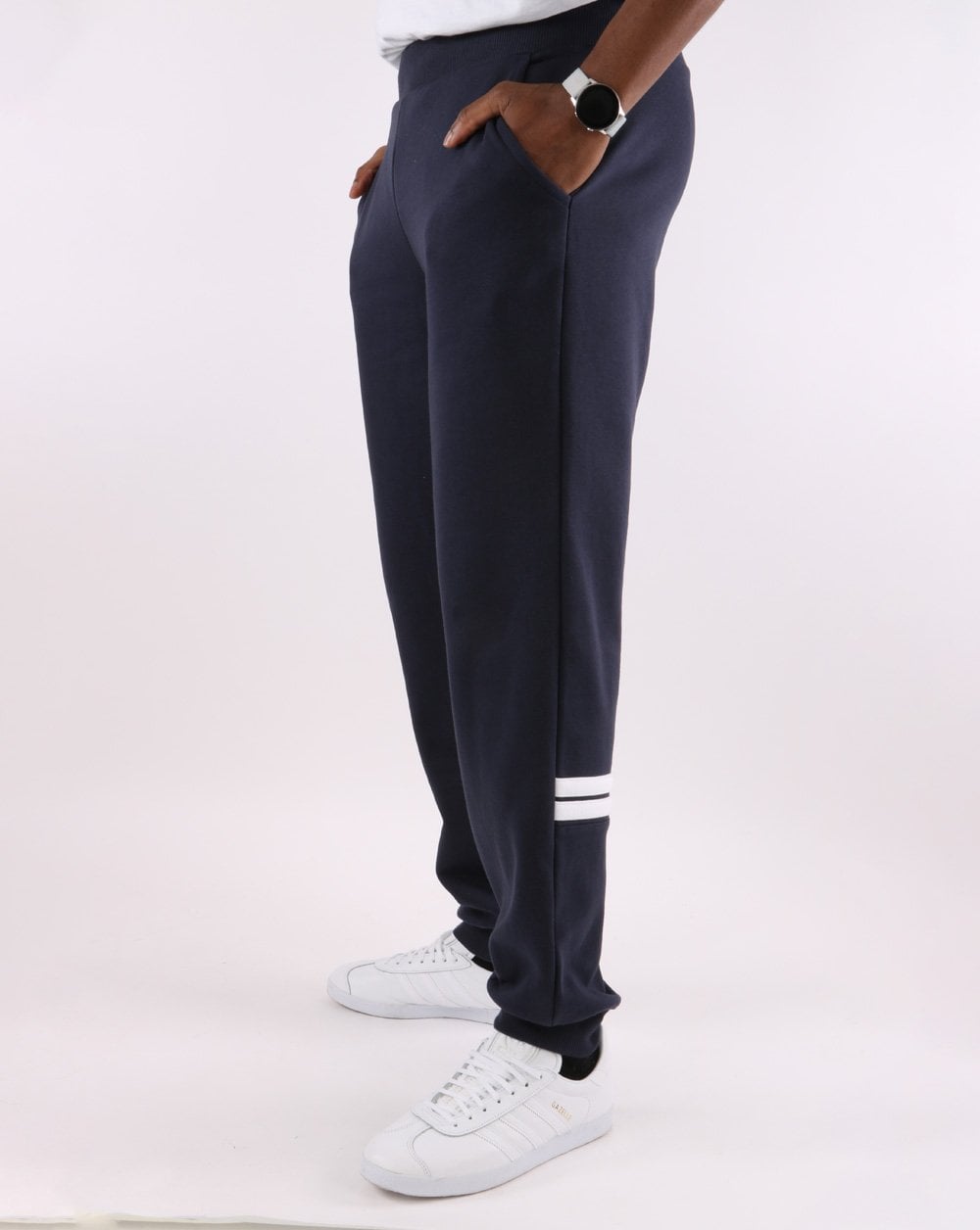 Sergio Tacchini – Trainingshose mit Bündchen in Marineblau