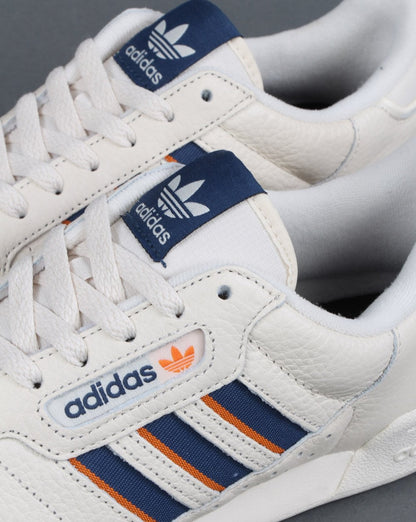 Adidas Continental 80 Stripes Sneakers Off-White/Marineblau/Orange