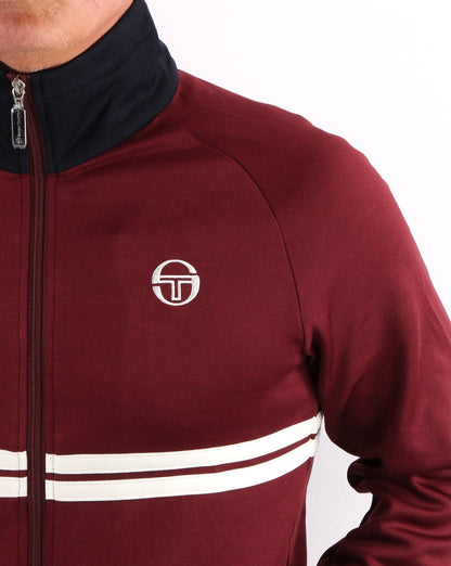 Sergio Tacchini Dallas Track Top Burgund/Marineblau