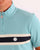 Pretty Green Chest Stripe Cycling Top Blue