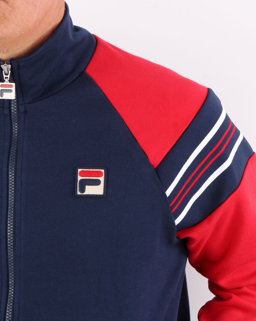 Fila Vintage Advantage Trainingsjacke Marineblau/Rot
