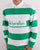 Benetton Striped Rugby Shirt Green/White