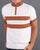 Trojan Stripe Front Zip Cream