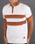 Trojan Stripe Front Zip Cream