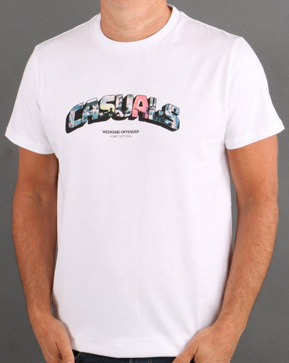 Weekend Offender Samstag T-Shirt Weiß