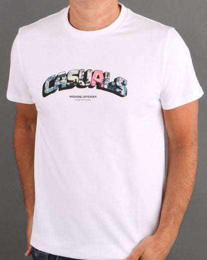 Weekend Offender Samstag T-Shirt Weiß