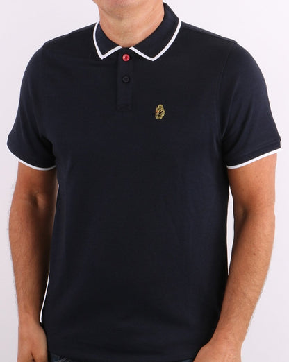 Luke Meadtastic Poloshirt Dunkelmarineblau