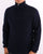 Benetton Shetland Wool 1/2 Zip Jumper Navy