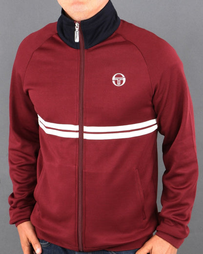 Sergio Tacchini Dallas Track Top Burgund/Marineblau