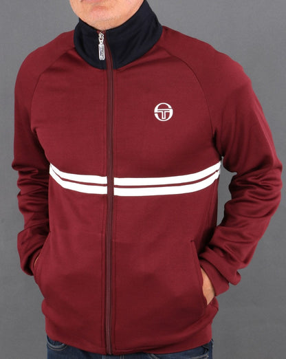 Sergio Tacchini Dallas Track Top Burgund/Marineblau