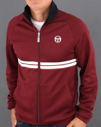 Sergio Tacchini Dallas Track Top Burgund/Marineblau