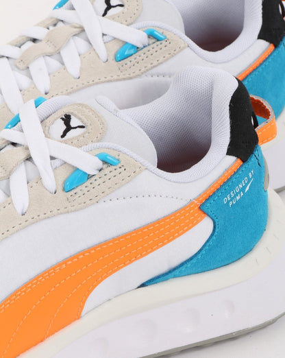 Puma Wild Rider Rollin Trainer Weiß/Orange