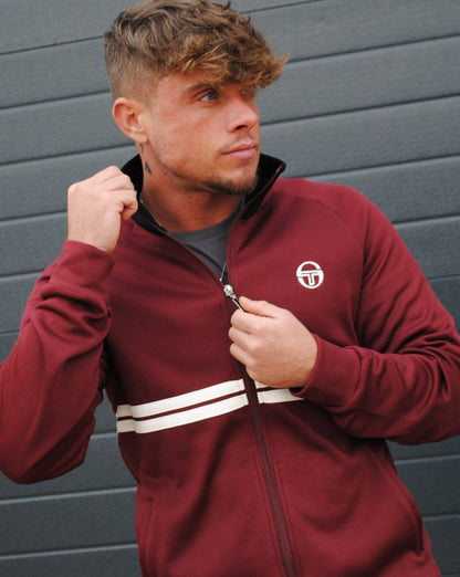 Sergio Tacchini Dallas Track Top Burgund/Marineblau