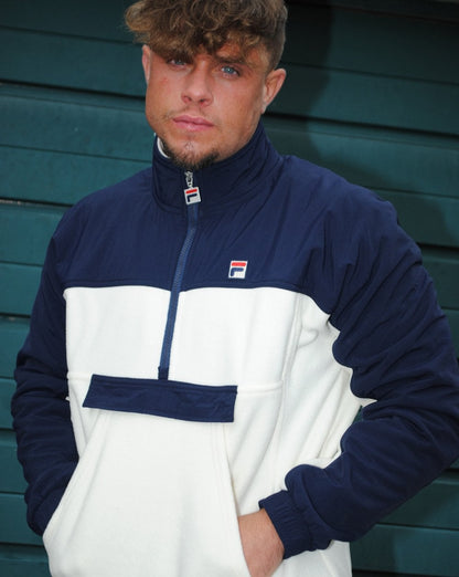 Fila Vintage Erick Polar Fleece Creme/Marineblau