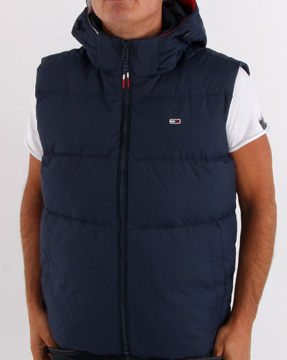 Tommy Jeans – Daunenweste in Marineblau