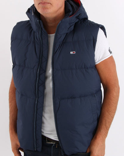 Tommy Jeans – Daunenweste in Marineblau