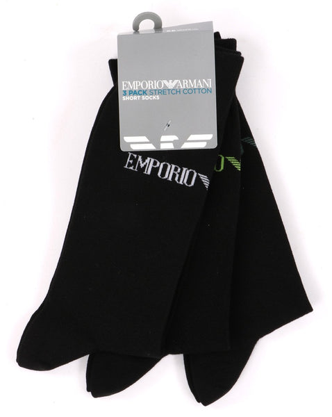 Emporio Armani 3 Pack Socks Set Black/Multi
