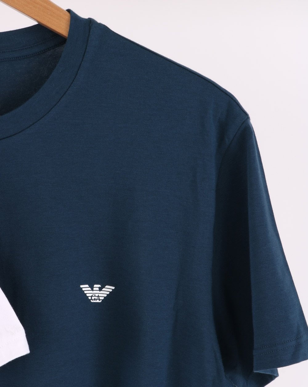 Emporio Armani – 2er-Pack T-Shirts, Weiß/Marineblau