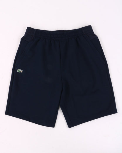 Lacoste Sport – Shorts mit Mesh-Einsatz in Marineblau