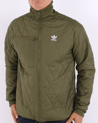 Adidas Originals Adicolor Steppjacke Oliv