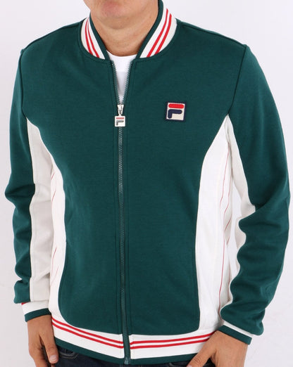 Fila Vintage Settanta Pro Badge Trainingsjacke Racing Green